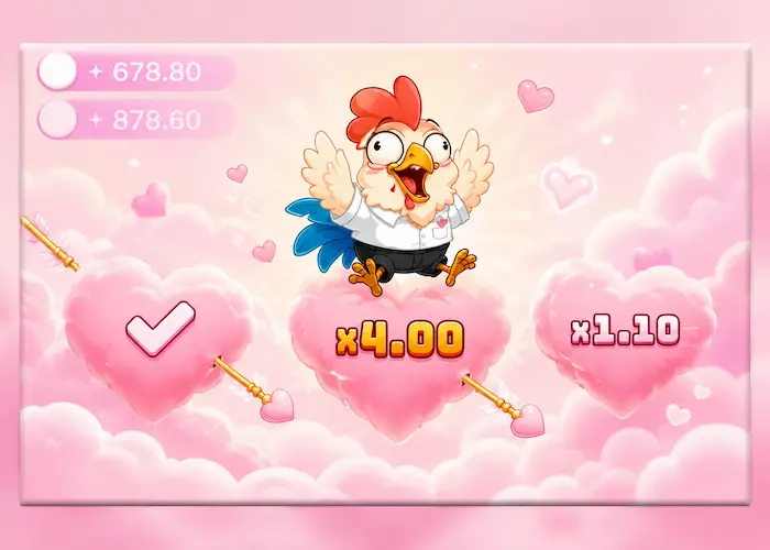Chicken Heart Crash Game baner